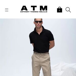 ATM black polo - NWT
